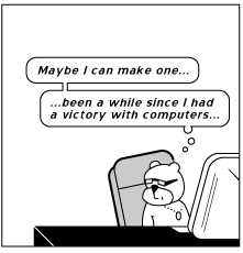 Achewood - it's been a while since I had a victory with computers